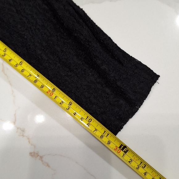 All That Jazz~VTG 80s~Black Lace~Button Maxi Dress~Whimsygoth~Ruffled Collar~7/8 - Picture 13 of 13